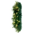 thumbnail image 5 of Vickerman 24" Emerald Mixed Fir Artificial Christmas Wreath with LED Warm White Lights, 5 of 6