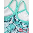 thumbnail image 5 of iiniim Kids Girls 3 Pieces Swimsuit Sleeveless  Swim Crop Tops with Shorts Bottoms Set Tankini Bathing Suit, 5 of 7