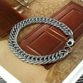 thumbnail image 5 of K-KED Men's Stainless Steel Silver Heavy Thick Link Cuban Curb Chain Bracelet Gift US., 5 of 9