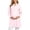 Pink, variant on Summer Dresses for Women Maternity Uniform Plus Size Long Sleeve Multi Pocket White Coat Daily Healthcare Working Outfit