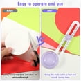 thumbnail image 5 of 2Pcs Circular Paper Cutter with 4 Cutter Head Adjustable Circle Paper Trimmer Reusable Rotary Circle Cutter Anti-Slip Circle Cutting Tool for Paper Art and DIY Crafts Scrapbooking Cards Making, 5 of 6