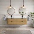 thumbnail image 5 of Chantal 60" Floating Bathroom Vanity Oak, 5 of 11