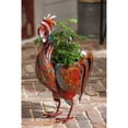 thumbnail image 2 of Evergreen Metal Rooster Planter, 16''x 6'' x 21'' inches, 2 of 3