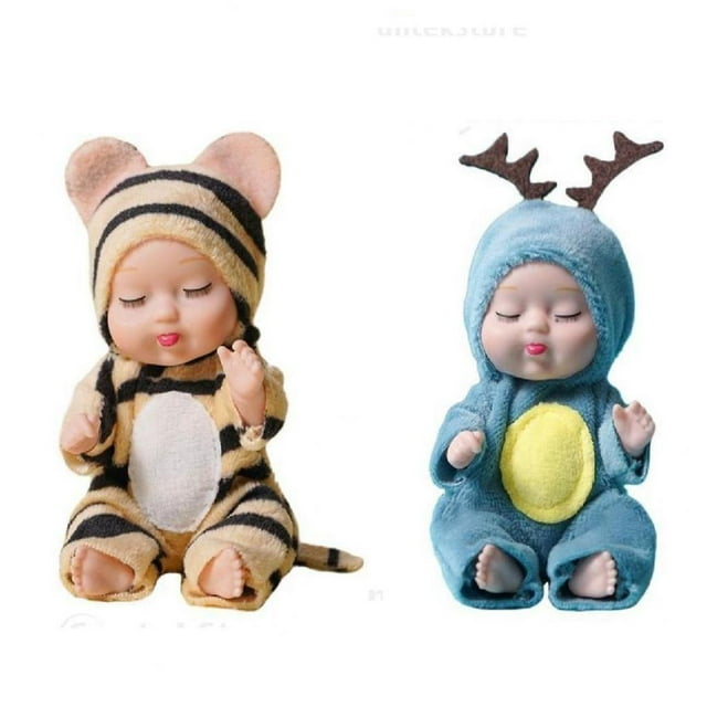 2 de Muñeco de Bebé Durmiendo de Dibujos Animados, Accesorios , Juguetes, Regalos, Decoración Macarena muñeca durmiente
