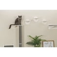 thumbnail image 5 of TRIXIE Cat Wall Furniture Set 1 - Customizable Cat Wall Climbing Set - with Climbable Scratching Post and Elevated Plattform - with Durable Sisal Rope - in White/Gray, 5 of 5