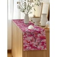 thumbnail image 5 of Table Runner 36 Inches Long for Kitchen Dining, Cherry Blossom Dresser Scarf Farmhouse, Dining Table Decorations for Wedding/Parties, Spring Watercolor Flowers Modern Abstract Art 13 x 36 In, 5 of 8