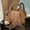 Khaki with Pendant, variant on 2025 New Furry Commuting Shoulder Bag Fashionable Single Shoulder Crossbody Small Bag