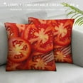 thumbnail image 3 of GOSMITH  Tomato Pattern Throw Pillow Cover Decor Novelty Realistic Food Pillowcases Fruit Print Pillow Case Square Cushion Covers for Couch Living Room Home Sofa Bedroom Office, 3 of 5