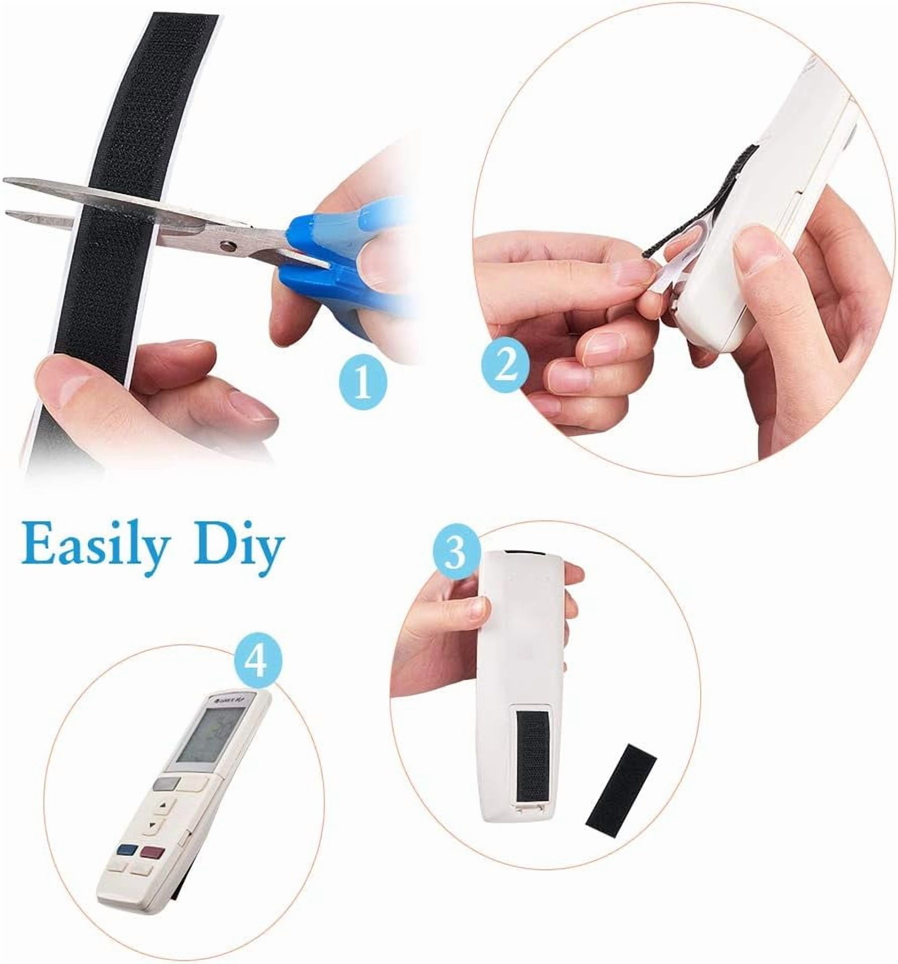 1 Set Nylon Magic Tapes Adhesive Hook and Loop Tapes Black 20mm