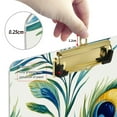 thumbnail image 6 of FORMRS Acrylic Clipboard with Low Profile Clip Standard A4 Letter Size, 12.5" x 9", Peacock Feather, 6 of 8