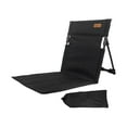 thumbnail image 2 of Silla de playa plegable Sunnimix con soporte para la espalda Negro tumbona de playa, 2 of 8