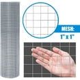 thumbnail image 2 of Fencer Wire 48-Inch x 100 ft. Hardware Cloth, 16 Gauge Hot Dipped Galvanized Wire Mesh Roll, 1-Inch Grid Chicken Wire Fence, Welded Wire Fencing, Concrete Wire Mesh, 2 of 9
