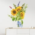 thumbnail image 2 of Sunflower Flower Wall Art Stickers Removable Vinyl Decal Home Decoration, 2 of 4