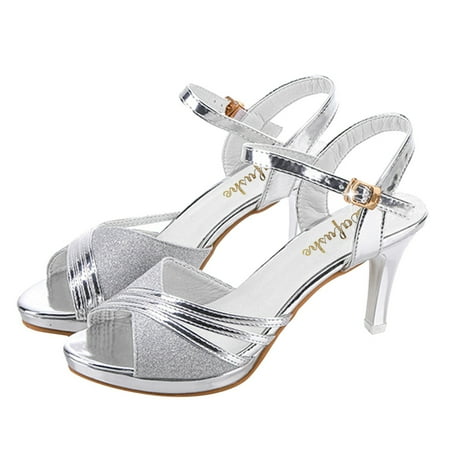 

Wozhidaoke Shoes For Women Dancing Breathable High Heels Outdoor Leisure sandalias Para Mujer