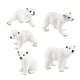 thumbnail image 4 of 5 Unids Oso Realista Juguetes Figuras Set Animales Figuras Estatua para Decoración de Escritorio Regalo de Cumpleaños Fiesta Temática Cake Hugo estatuilla de animales, 4 of 10