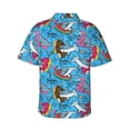 thumbnail image 3 of Daiia Sharks Summer Hawaiian Shirt for Men Gentle Cotton Regular Short Sleeve Casual-Medium, 3 of 9