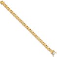 thumbnail image 2 of 14K Yellow Gold 8.5mm Hand-Polished Traditional Link Chain (8 X 8.5) Made In Peru lk118-8, 2 of 5