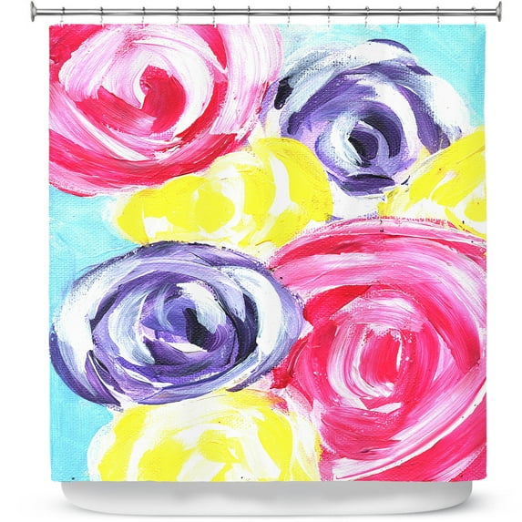 Shower Curtains 70" x 73" from DiaNoche Designs by Shay Livenspargar - Unity Garden