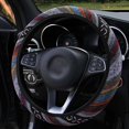 thumbnail image 1 of Linen Car Steering Wheel Cover Fashion National Style Auto Accessory Auto Car Wrap Cover ANGGREK Linen Car Steering Wheel Cover, 1 of 8