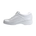 thumbnail image 3 of 24 HOUR COMFORT Trish Wide Width Leather Comfort Shoes with Zipper WHITE 5.5, 3 of 6