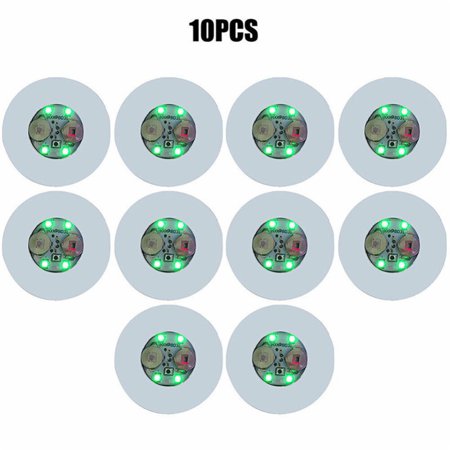 

Club Bar Party Decor Coasters LED Flashing Light Bulb Bottle Cup Mat Light Up Pad 1/10pcs Green 10pcs