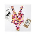 thumbnail image 6 of Luxsea Women's Deep V One Piece Swimsuit With Ruffle Collar Printing, 6 of 6