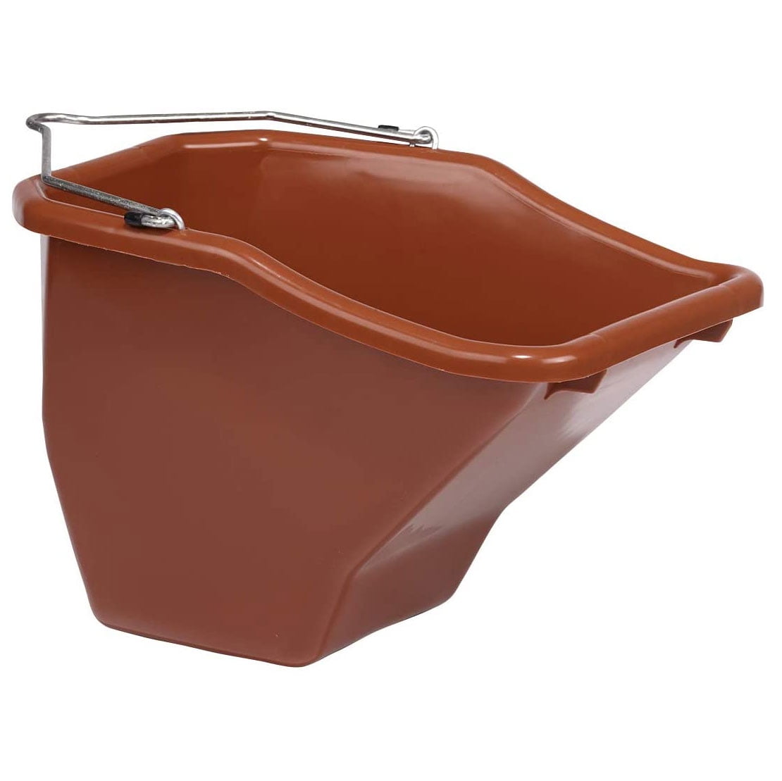 Little Giant 20Quart Durable Plastic Flat Back Livestock Feed Bucket