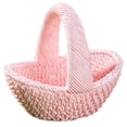 thumbnail image 5 of olkpmnmk 1Pcs Imitation Small Wicker Basket, Mini Simulated Rattan Resin Tiny Basket, Small Wicker Basket with Handle, Mini Woven Basket for Dollhouse, Fairy Garden DIY Landscape Ornament, 5 of 6