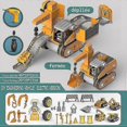 thumbnail image 3 of Diy Construction Kit For Kids, Assemble Truck Vehicles, 4 In 1 Engineering Car With Electric Drill, Educational Gift, 3 of 4