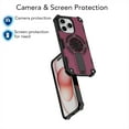 thumbnail image 7 of Allytechgroup Rugged Magnetic Case for Apple iPhone 15 Pro Max, Military-Grade Shockproof Phone Cover with Kickstand,Spinner Fidget Ring,Wireless Charging Support, Dual Layer PC+TPU Protection,Purple, 7 of 7