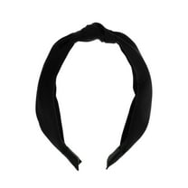 Unique Bargains 1 Pc Vintage Satin Headbands for Women Black