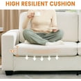 thumbnail image 4 of Huisuilinss Loveseat Sofa,Comfy Corduroy Couch,Cloud Couch,2 Seater Sofa Couch,Modern Upholstered Sofa With Wide Armrests,Deep Seat,Sturdy Structure,Easy Assemble For Living Bedroom Apartment Office, 4 of 7