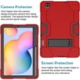 thumbnail image 4 of Mignova for Samsung Galaxy Tab S6 Lite 10.4 inch Case Kids Friendly Heavy Duty Drop Shock Proof Armor Defender for Samsung Tab S6 Lite 10.4 inch 2020 2022 Model SM-P610 P613 P615 T619 (Red+Black), 4 of 6