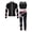 Black&Pink, variant on TiaoBug Kids Girls 3Pcs Sports Outfit Crop Top with Athletic Leggings Zipper Jacket Tracksuit Gym Set Light Blue 8