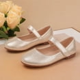 thumbnail image 3 of OGLCCG Girls Dress Shoes Kids Mary Jane Ballet Flats Round Toe Hook and Loop Non Slip Sole Princess Shoes for Birthday Party Size 4-11, 3 of 6