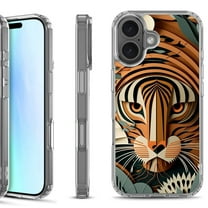 For iPhone 17 Shockproof Protective Phone Case, by OneToughShield - Tiger Art