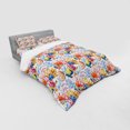 thumbnail image 3 of Ambesonne Fish Bedding Set 3 Pcs, Coral Reef Scallop Shells, Twin XL, Multicolor, 3 of 3
