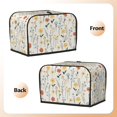 thumbnail image 2 of Funda para tostadora de 2 rebanadas con diseño floral, funda protectora contra el polvo y las huellas dactilares para pan, de poliéster, fundas para pequeños electrodomésticos de cocina, 2 of 6
