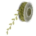 thumbnail image 4 of Langgg 15m Ribbon DIY Craft Wedding Party Baby Shower Decoration Garland Wreath Making Leaves Trim Ribbon green, 4 of 6