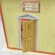 thumbnail image 5 of Mini Muñeca Modelo Decoración de Madera Multiusos Escala 1/12 para Casas de Muñecas Diseño de Escena de Vida Cocina Sala de Estar Accesorios Amarillo Macarena Puerta en miniatura, 5 of 8