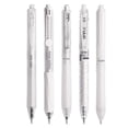thumbnail image 2 of Black Gel Pens 5 Pack 0.5mm Fine Point Retractable Smooth Writing No Smear Quick Dry Ink Pens with Ergonomic Grip, Aesthetic Office Student Supplies for Students Journaling Note Taking, B, 2 of 8