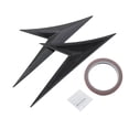thumbnail image 3 of Car Spoiler Side Wing Lip 2PCS Black Carbon Fiber Leaf Shape V-shaped No Logo for All Vehicles, 3 of 8
