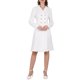 thumbnail image 1 of Vestido Blazer de Tweed para Mujeres INSPIRE CHIC con Cuello, Doble Botonadura, Corte A, Vestidos Formales de Trabajo, S Blanco, 1 of 5