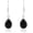 Black, variant on Silver Dangle Earrings Turquoise Natural Gemstone 925 Sterling Handmade Jewelry