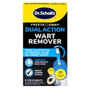Dr. Scholl’s Freeze Away Wart Remover Dual Action (7 Applications) for Common & Plantar Wart Removal
