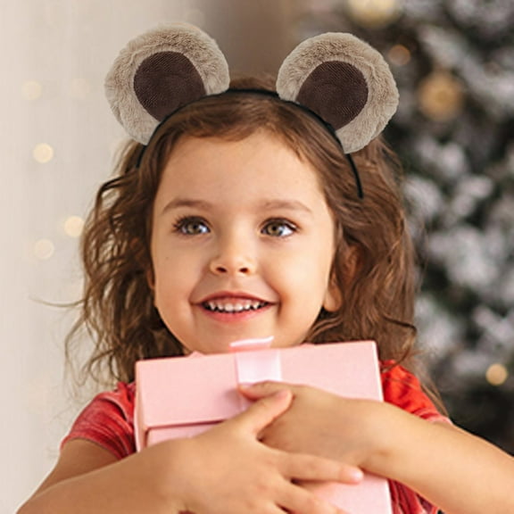 Party Supplies Cartoon Bear Hair Accessories Cute Velvet Headband Rabbit Ears for Hair Washing and Daily Use