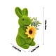 thumbnail image 3 of Adorno de conejo de Pascua, escultura de conejo artificial de pie con musgo verde, decoración de jardín, regalos de fiesta, decoración de mesa y hogar, adornos de conejo de PVC., 3 of 9
