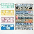 thumbnail image 4 of Metal Sign Hot Tub Rules Tin Sign Vintage Bar Home Bathroom Pool and Patio Decor Wall Decoration Tin Sign 12x8 Inches, 4 of 5