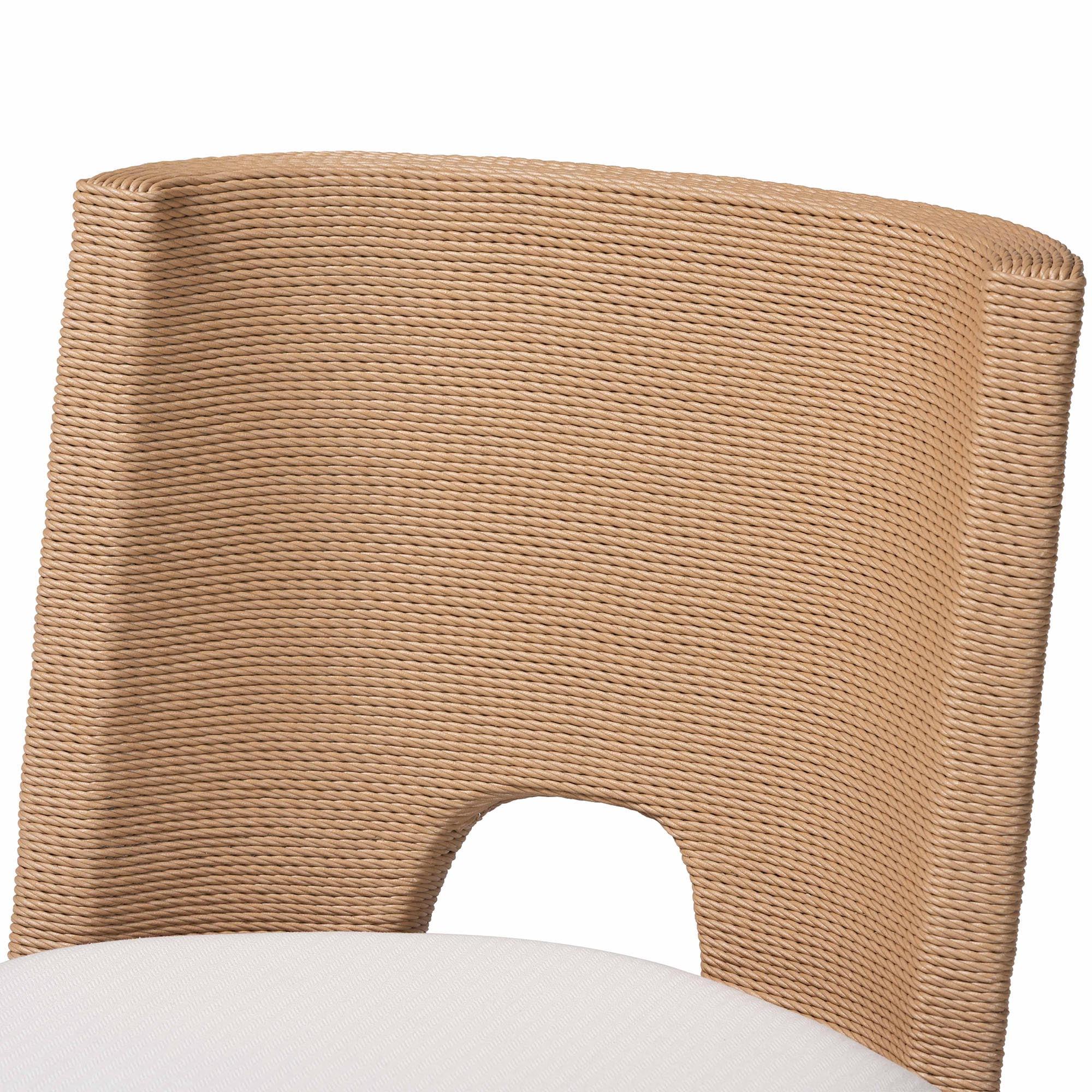 bali & pari Norely Boho Dining Chair, Dining Height 17.7", Light Brown