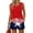 Red(American Flag Stars Striped), variant on 2 Piece Sets for Women 250 Anniversary Usa Flag American Flag Stars America 250 Flag Print Womens Short Sets Tank Square Neck Sleeveless and Elastic Waist Shorts Summer Outfits Red S